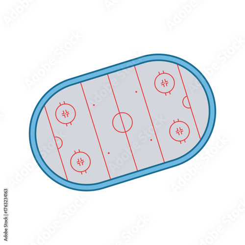 Ice Hockey Rink Illustration