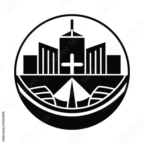 Brasilia Colorful City Icon