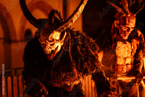 Krampus. Christmas Devils. Advent Traditions in the Alps.