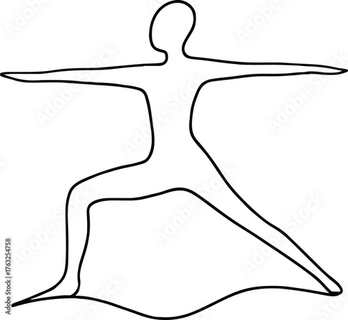 Stylized male silhouette with abstract geometric elements
