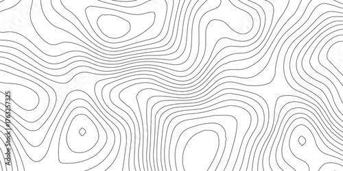 Topographic map background geographic line map with elevation assignments, Abstract digital topographic contour map concept space geometric strip grid line. contours vector illustration for geographic