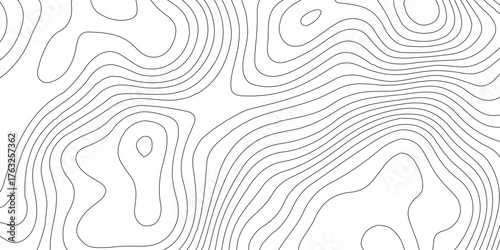 Topographic map background geographic line map with elevation assignments, Abstract digital topographic contour map concept space geometric strip grid line. contours vector illustration for geographic