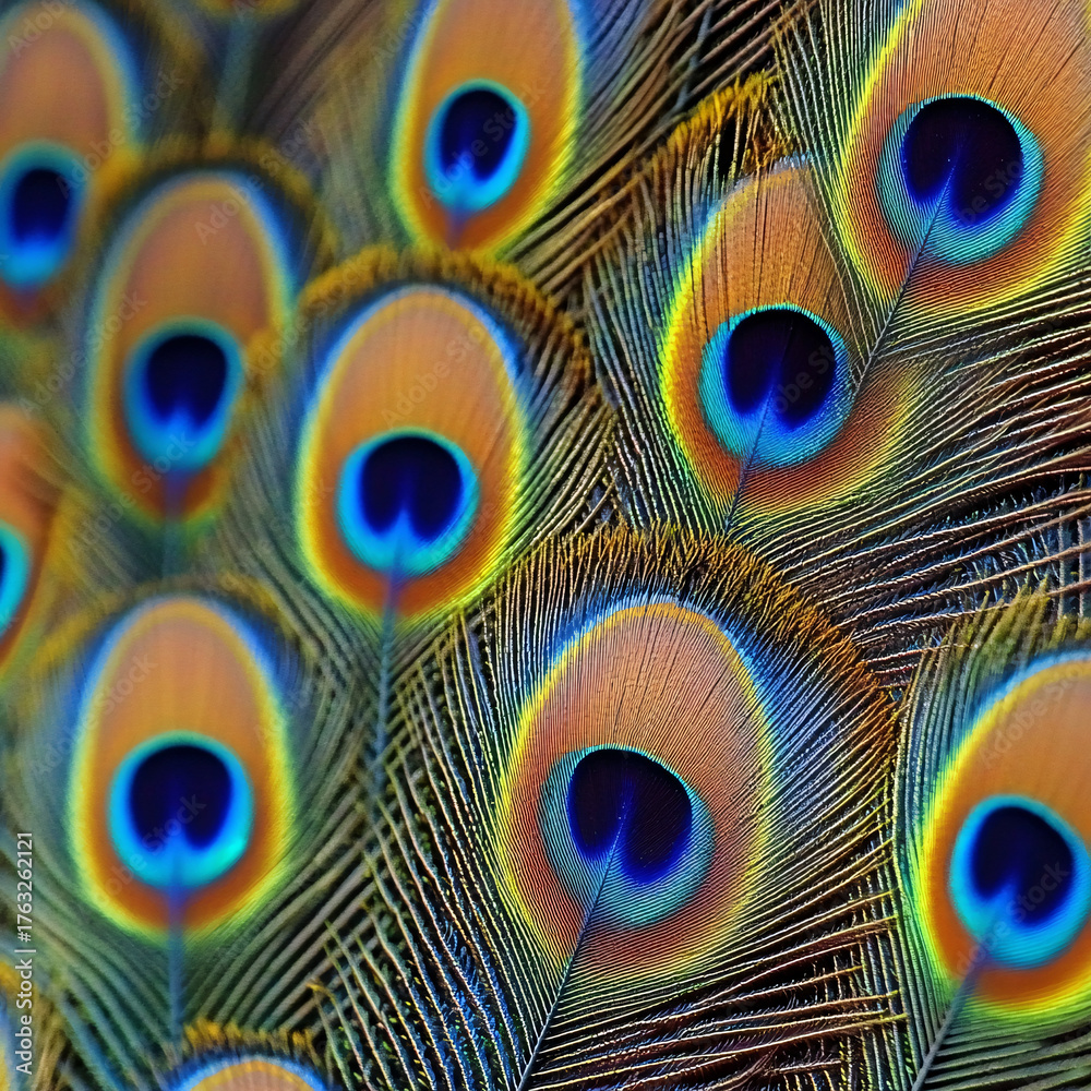Obraz premium peacock feather background