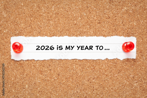 New Year Resolutions List Concept 2026 Is My Year To