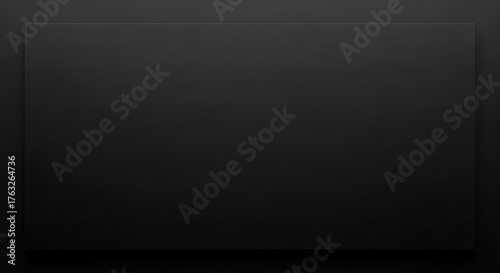blank blackboard on black background