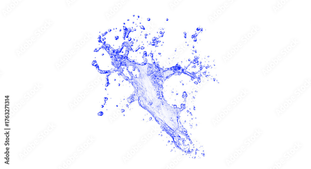Naklejka premium water splash isolated on white