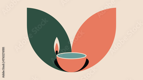 A shopping cart icon resting on a checkered platform against a light green colored background view