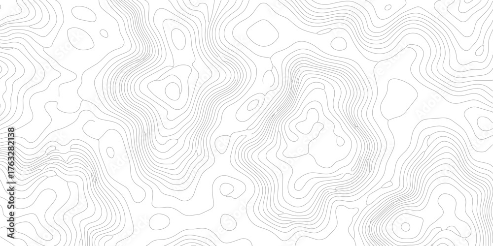 Fototapeta premium Abstract Topographic Map Contour Lines Representation for Land Elevation and Geographical Data Visualization with Smooth Curves