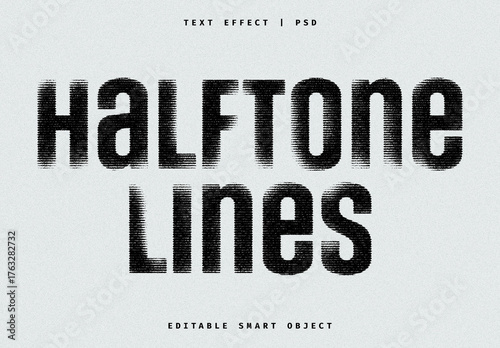 Faded Printed Halftone Text Effect