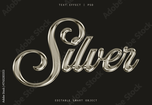 Vintage Silver Text Effect
