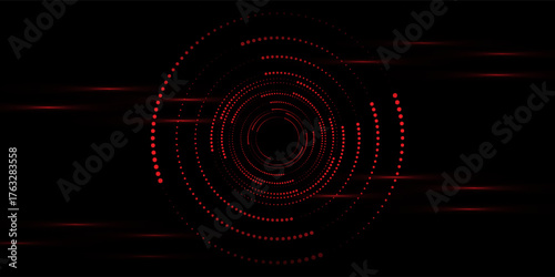 Modern abstract background. Spiral logo icon or design element. Black dots on a white elegant simple haftone nice