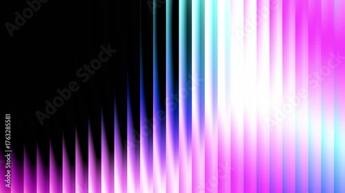 Vibrant pink purple blue and white glitch effect looping video animation