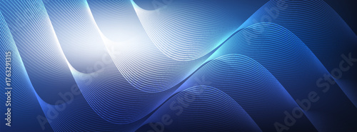 Abstract gradient background. Ultraviolet glow on a dark blue abstract background. simple design, poster