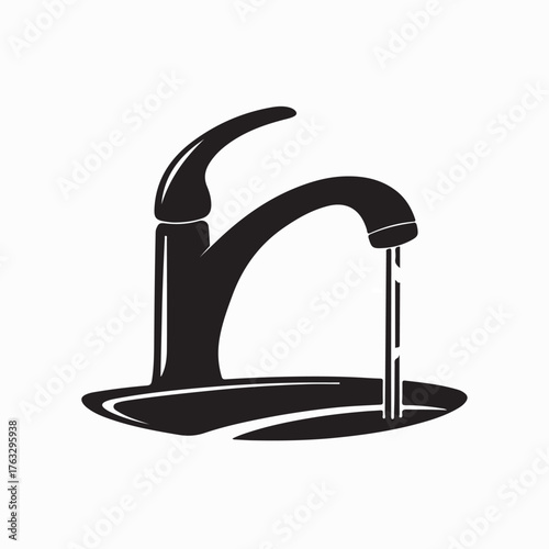 Sink Logo Vector Art, Icons, and Graphics isolated on white background
