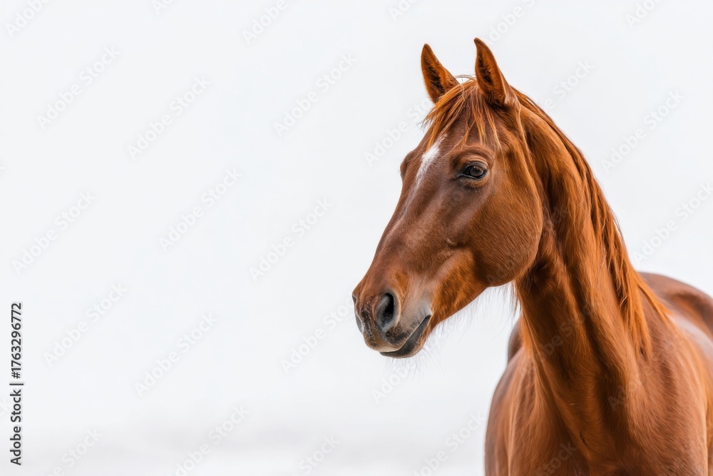 Obraz premium 茶色い馬