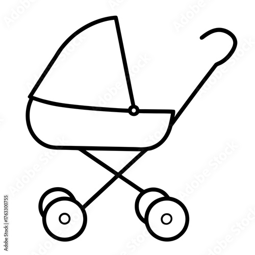 baby carriage vector illustration