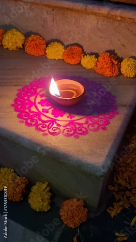 candles and flowers