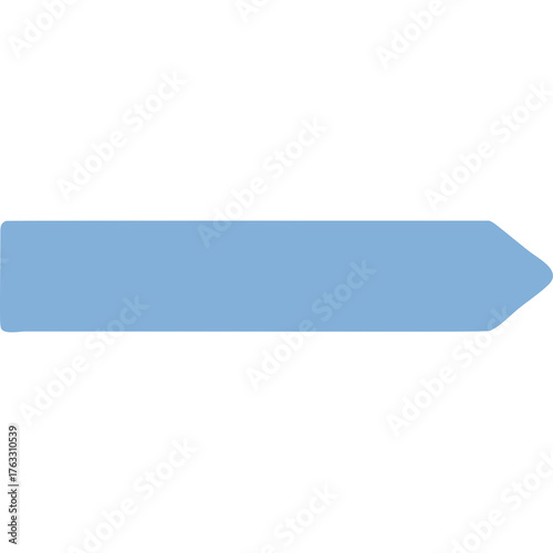 Free Download Pale Blue Arrow Shape Graphic Element Pointing Right On Transparent Background - GFXLoad