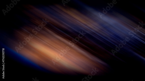 Blurred Light Streaks in Blue and Rust Colors