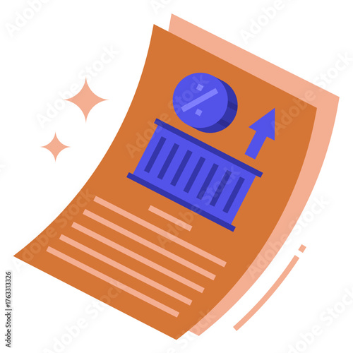 Retaliatory Tariffs Icon Flat Style