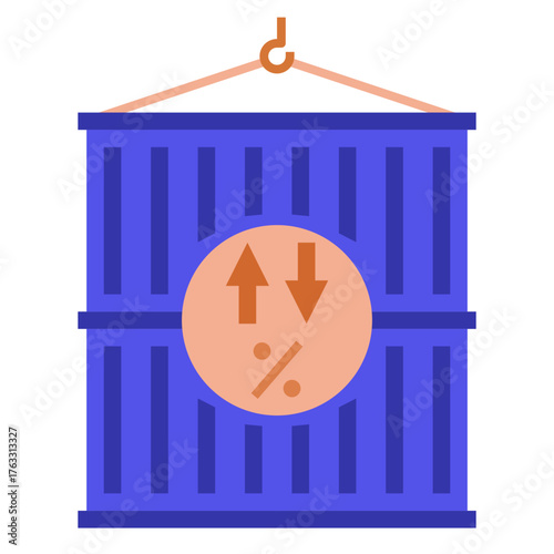 Reciprocal Tariffs Icon Flat Style