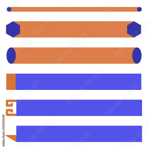 Steel And Aluminum Icon Flat Style