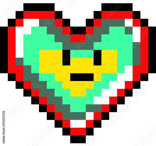 Heart Pixel Cute icon element 