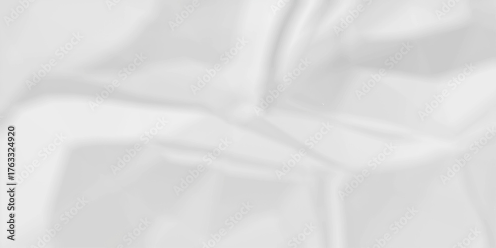 Obraz premium Crumple crushed aged white obsolete rumple craft design. wrinkle ripped creased white crumple aged closeup recycled document grunge paper background. 