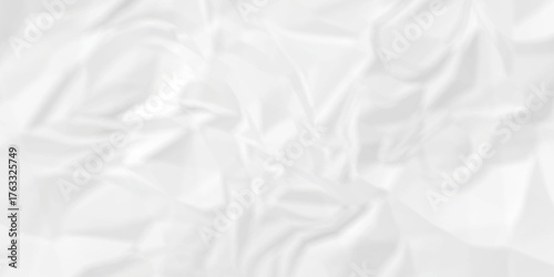 Crumple crushed aged white obsolete rumple craft design. wrinkle ripped creased white crumple aged closeup recycled document grunge paper background.	
