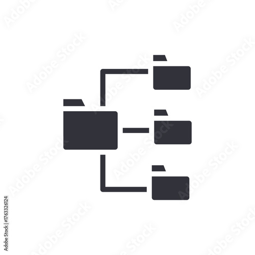 Data Organization File Structure Icon Diagram Representation