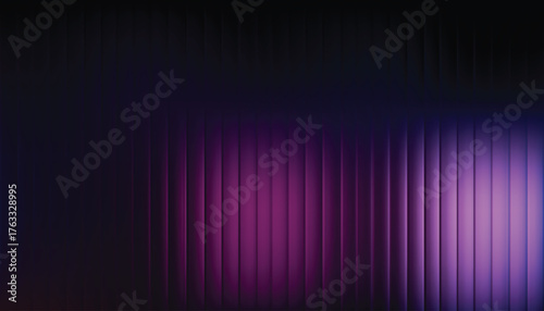 Abstract vertical lines of vibrant purple and pink light glowing in the dark with a subtle texture