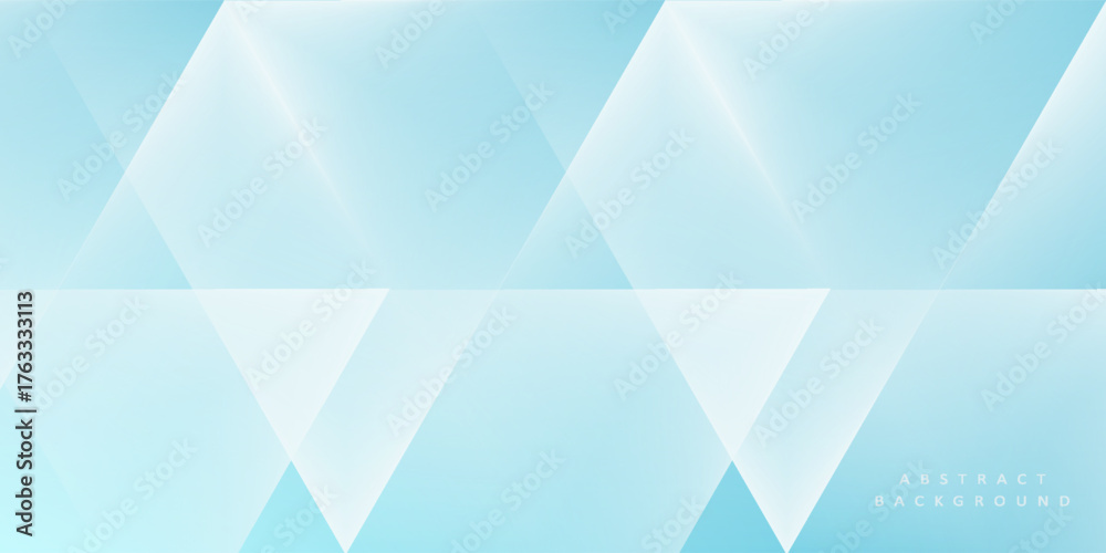 Obraz premium Blue and white triangle gradient abstract background for corporate concept, template, poster, brochure, website, flyer design. Vector illustration