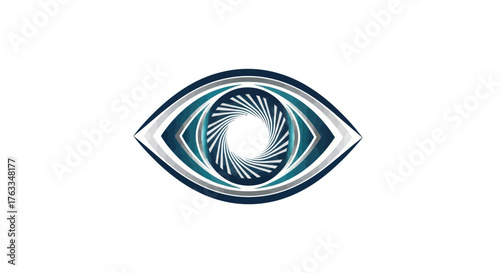 Big Brother eye logo design with intricate details and vibrant colors.
