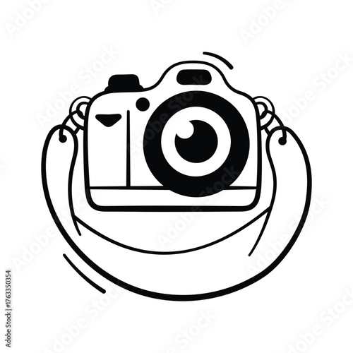 Festive camera capturing New Year and Christmas memories.