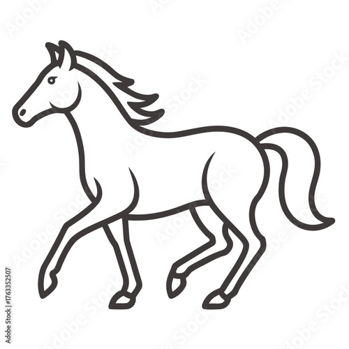 Running Horse Vector Set