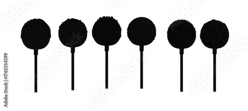  realistic cake pops chocolate lollipop candies