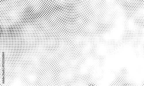 Retro halftone dot pattern abstract vector background, Abstract grunge halftone dot pattern vector overly , Halftone dots abstract geometric pattern vector for background design and wallpaper texture