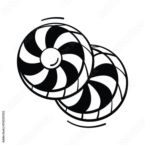 Spiral candy icon design, vector of confectionery item in trendy style
