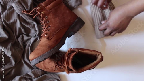 Close up of a cowboy boots