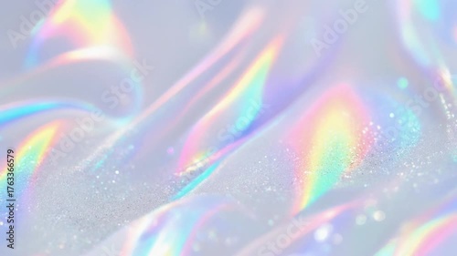 光と透明感が美しいシルバーのキラキラ背景素材	
