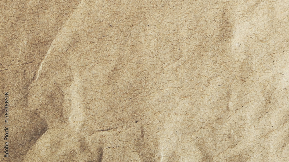 Naklejka premium Abstract crumpled and creased recycle brown paper texture background. Vector idea