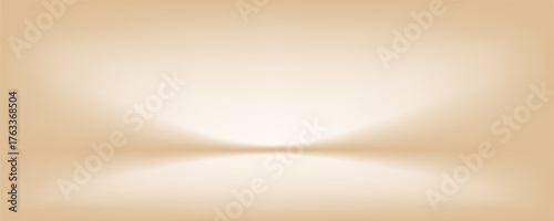 Beige background vector 3d with podium. Abstract beige and cream gradient background. Space for selling products on the website. Vector illustration.
