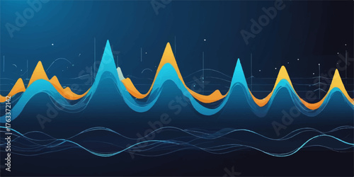 Young professional woman smiling and working on a laptop at a modern cafe