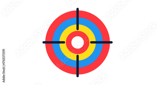 Target with crosshairs symbol for focus and accuracy.