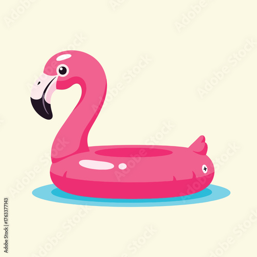 Pink Flamingo Inflatable Pool Float Toy.