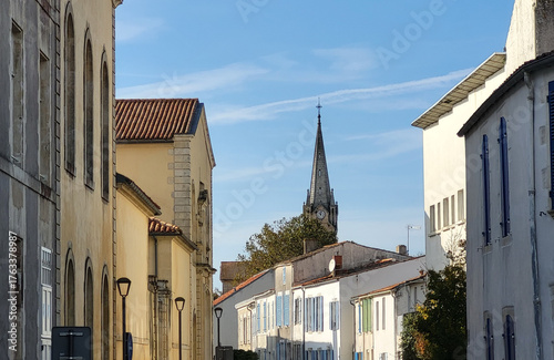 Commune de Château-d'Oléron, église Notre-Dame de l'assomption, île d'Oléron, Charente-Maritime, France