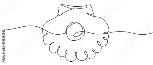 One continuous line design of pearls on shells simple linear style Editable stroke. Doodle vector illustration