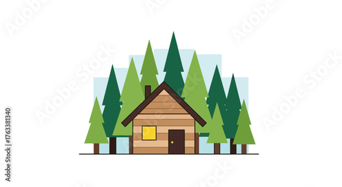 Cabin in the Woods - A Serene Forest Retreat.