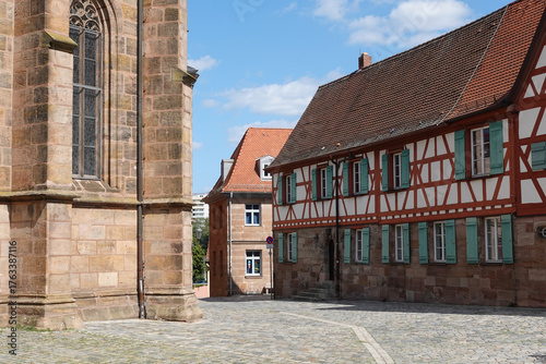 At St. Michael Church in Fürth, Germany In Summer