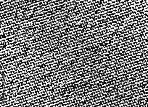 High-contrast close-up of dense woven fabric with visible thread structure, isolated on a transparent background.